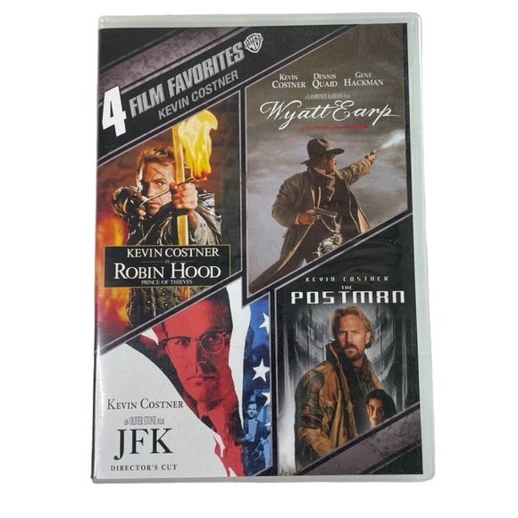 Kevin Costner | Media | 4 Film Favorites Kevin Costner Dvd Robin Hood ...